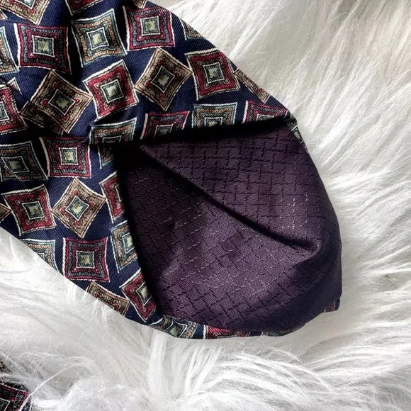 Christian Dior Vintage Square/Gem Pattern Tie - Picture 3 of 3